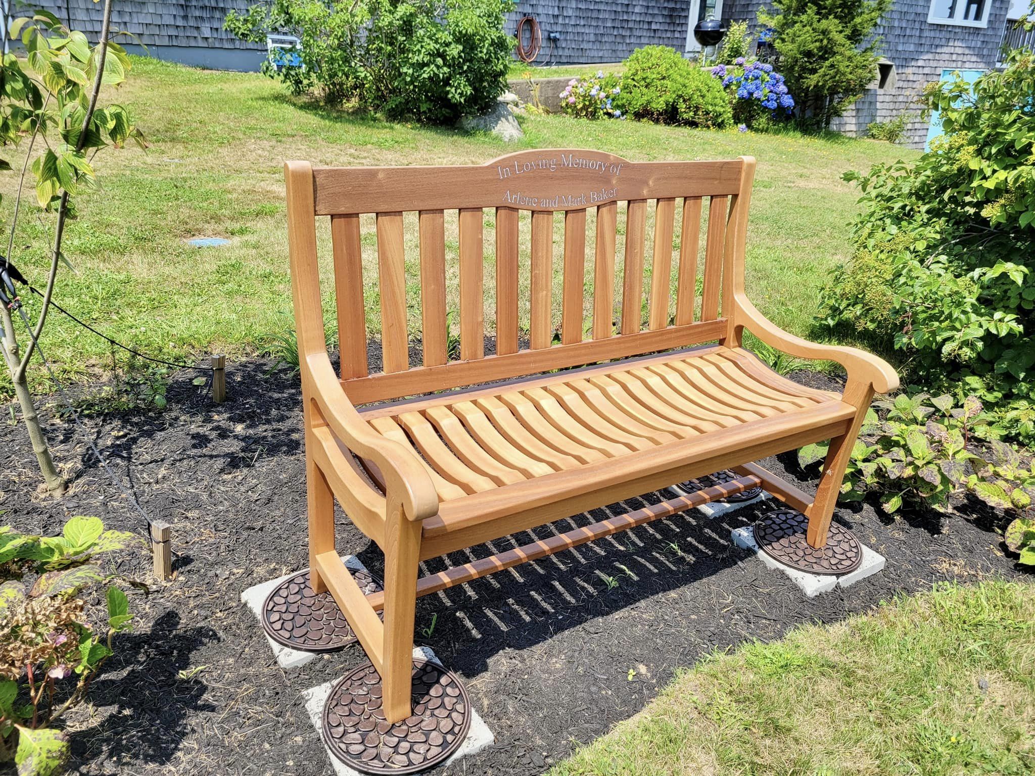 Custom Personalized Memorial Garden Bench