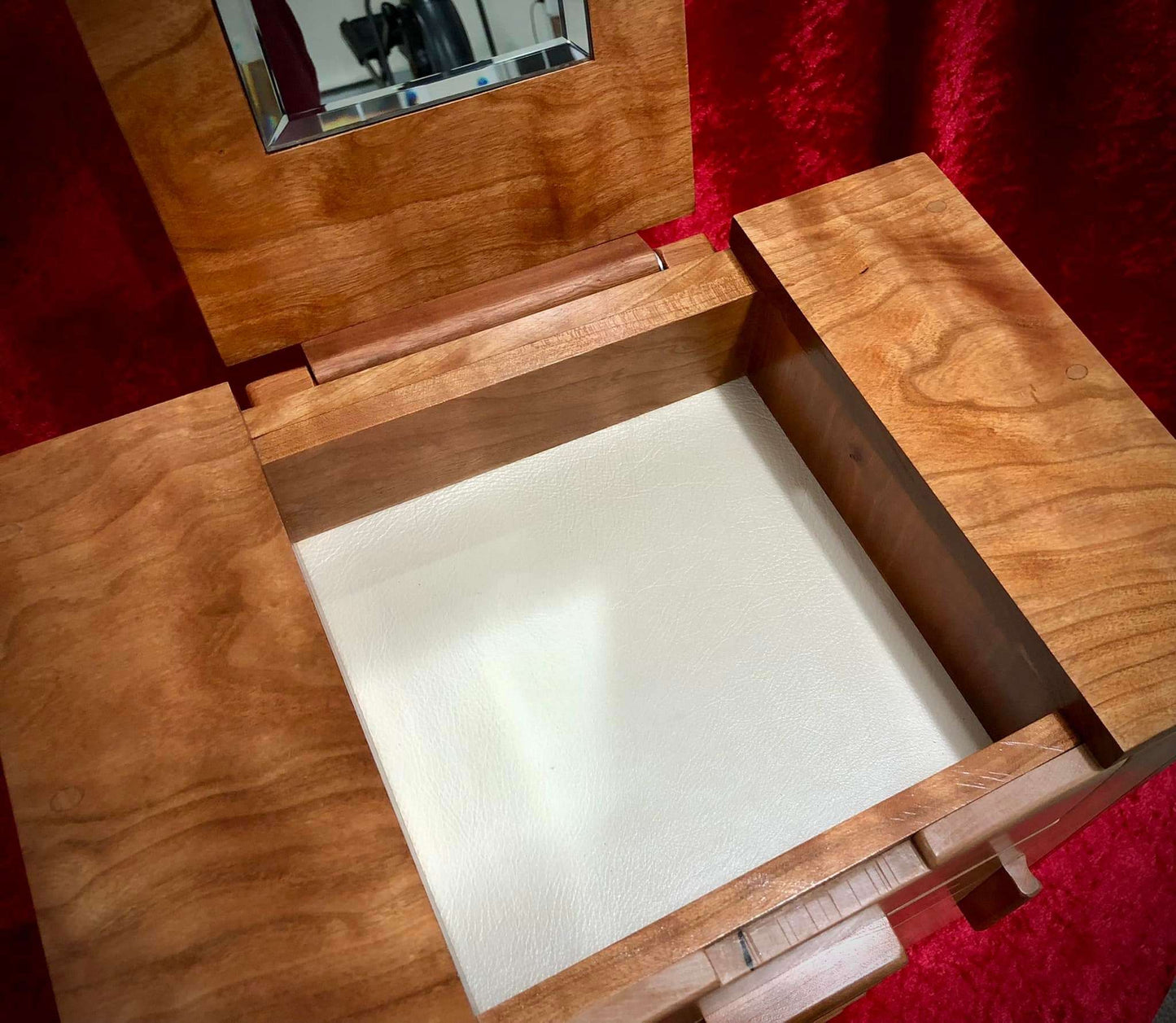 Large Luxury Desktop Custom Jewelry Box, Storage Chest, Optional Personalization