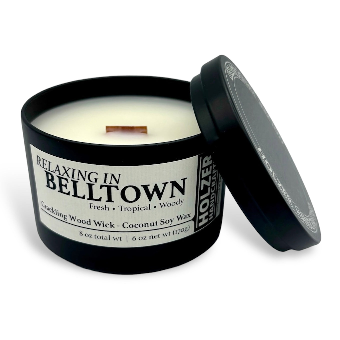 Relaxing in Belltown - Cocoa Butter + Cashmere Scented Wood Wick Candle