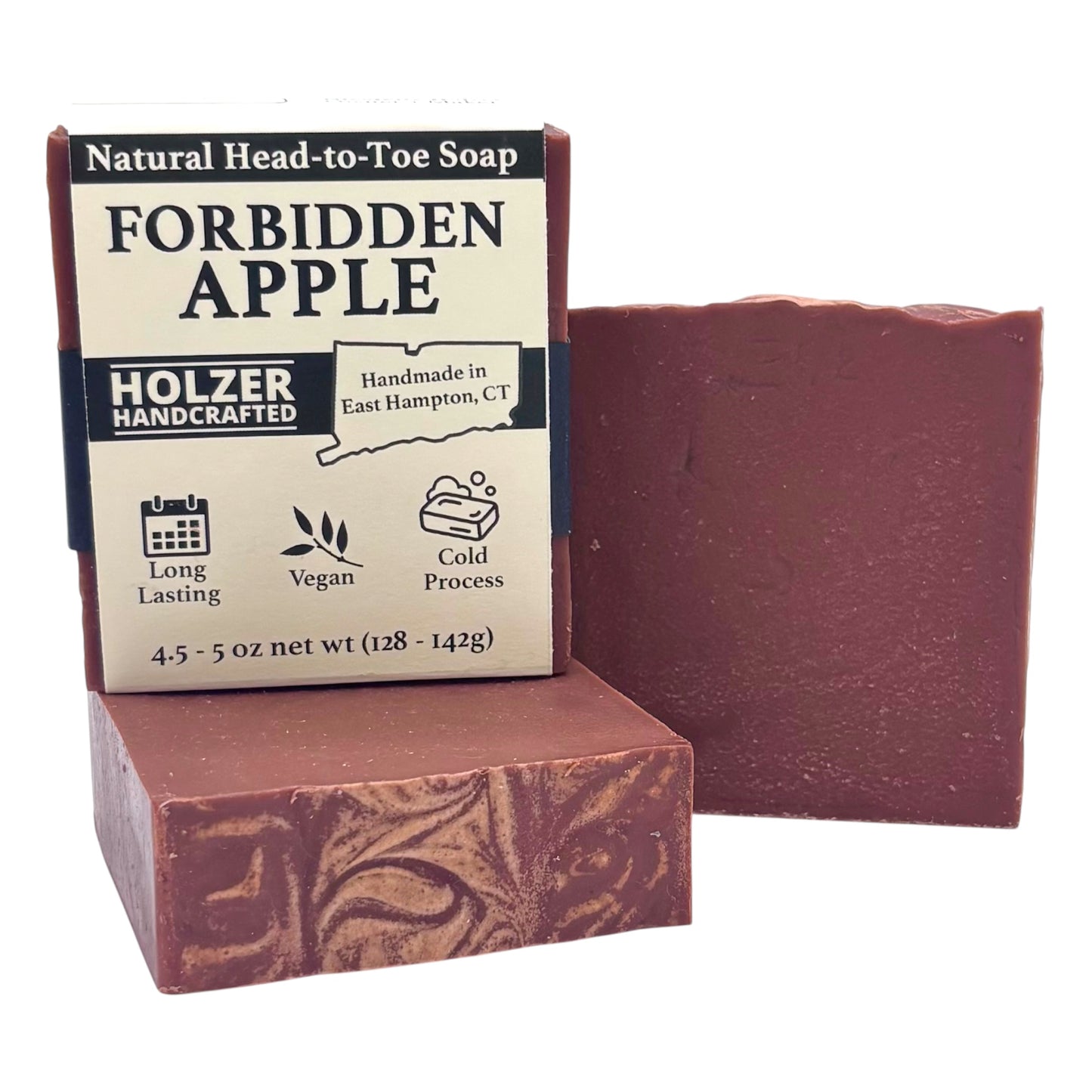 Forbidden Apple - Natural Head to Toe Soap Bar - Apple Rind + Cinnamon + Clove