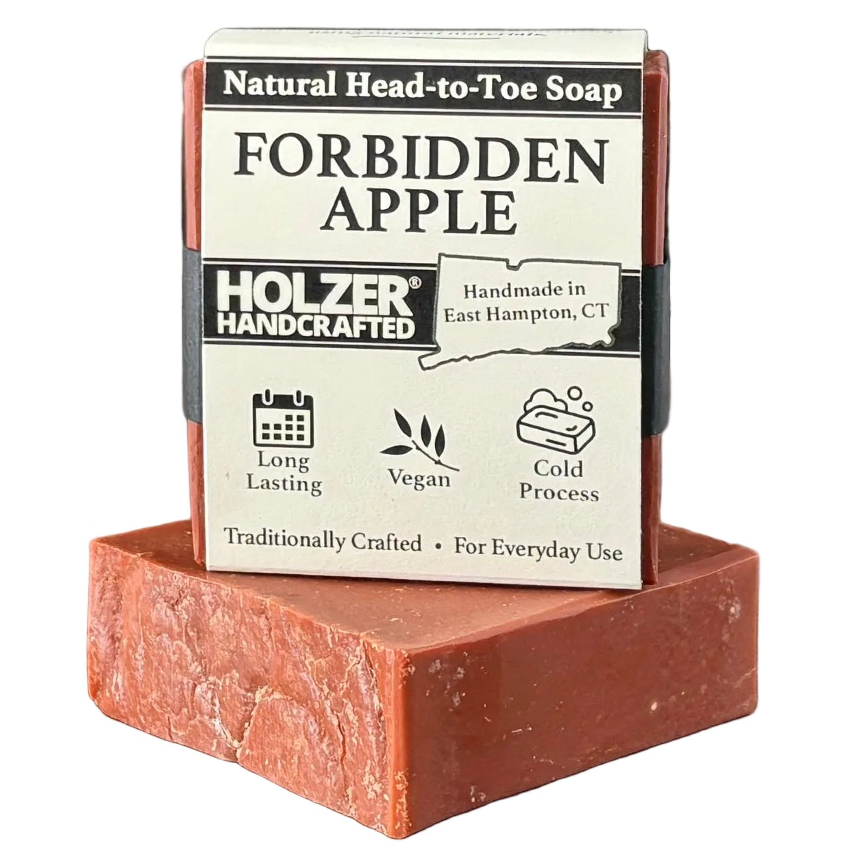 Forbidden Apple - Natural Head to Toe Soap - 4.5oz Bar - Apple Rind + Cinnamon + Clove