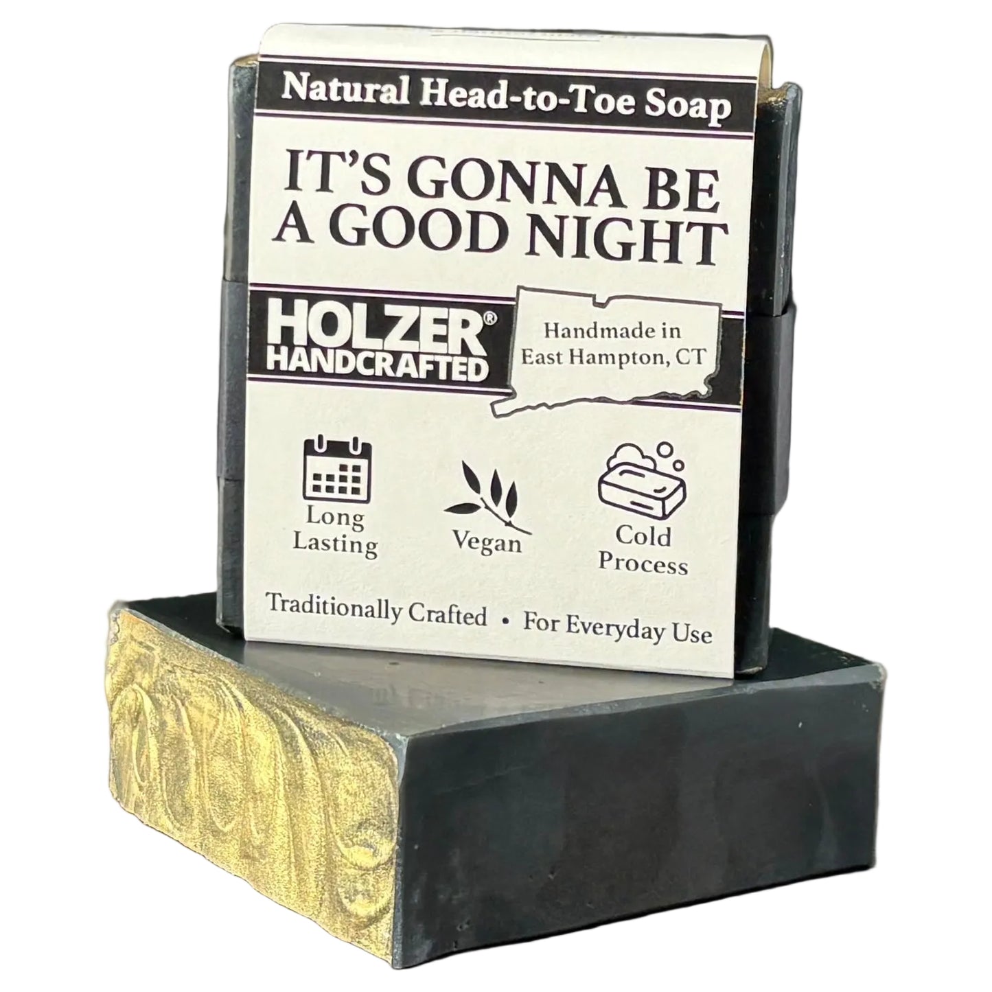 It's Gonna Be a Good Night - Natural Head to Toe Soap - 4.5oz Bar - Black Rose + Plum + Vanilla