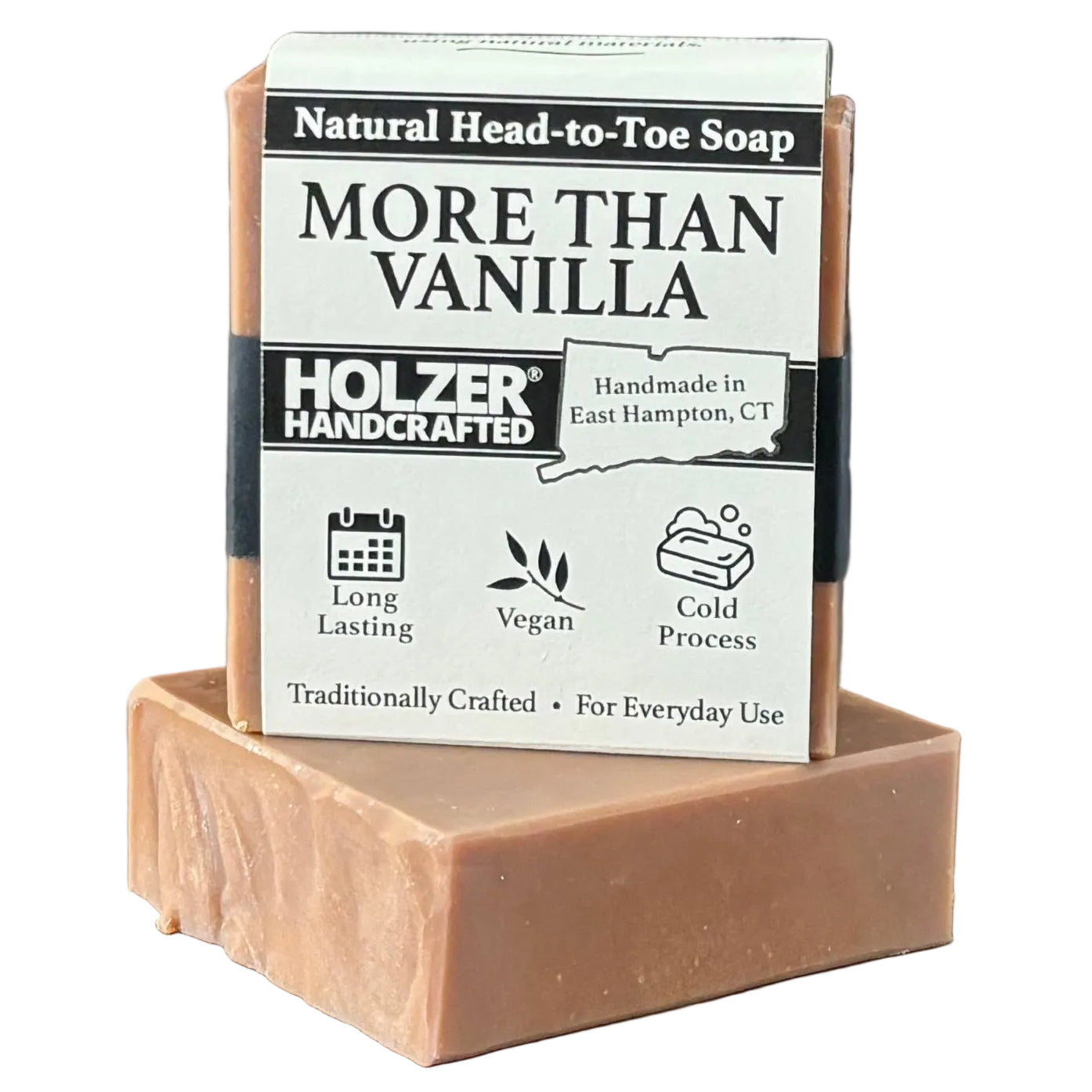 More Than Vanilla - Natural Head to Toe Soap - 4.5oz Bar - Vanilla + Santal + Shea Butter