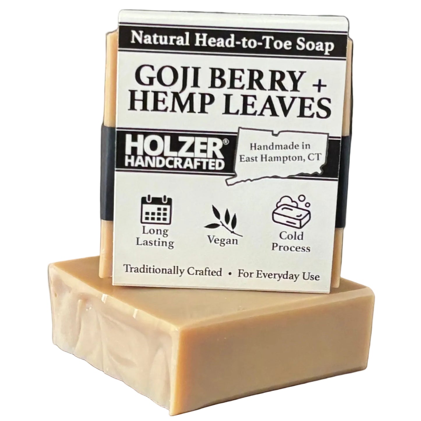 Goji Berry + Hemp Leaves - Natural Head to Toe Soap - 4.5oz Bar