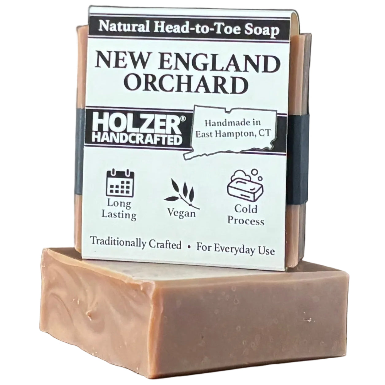 New England Orchard - Natural Head to Toe Soap - 4.5oz Bar - Apple + Clove + Honey