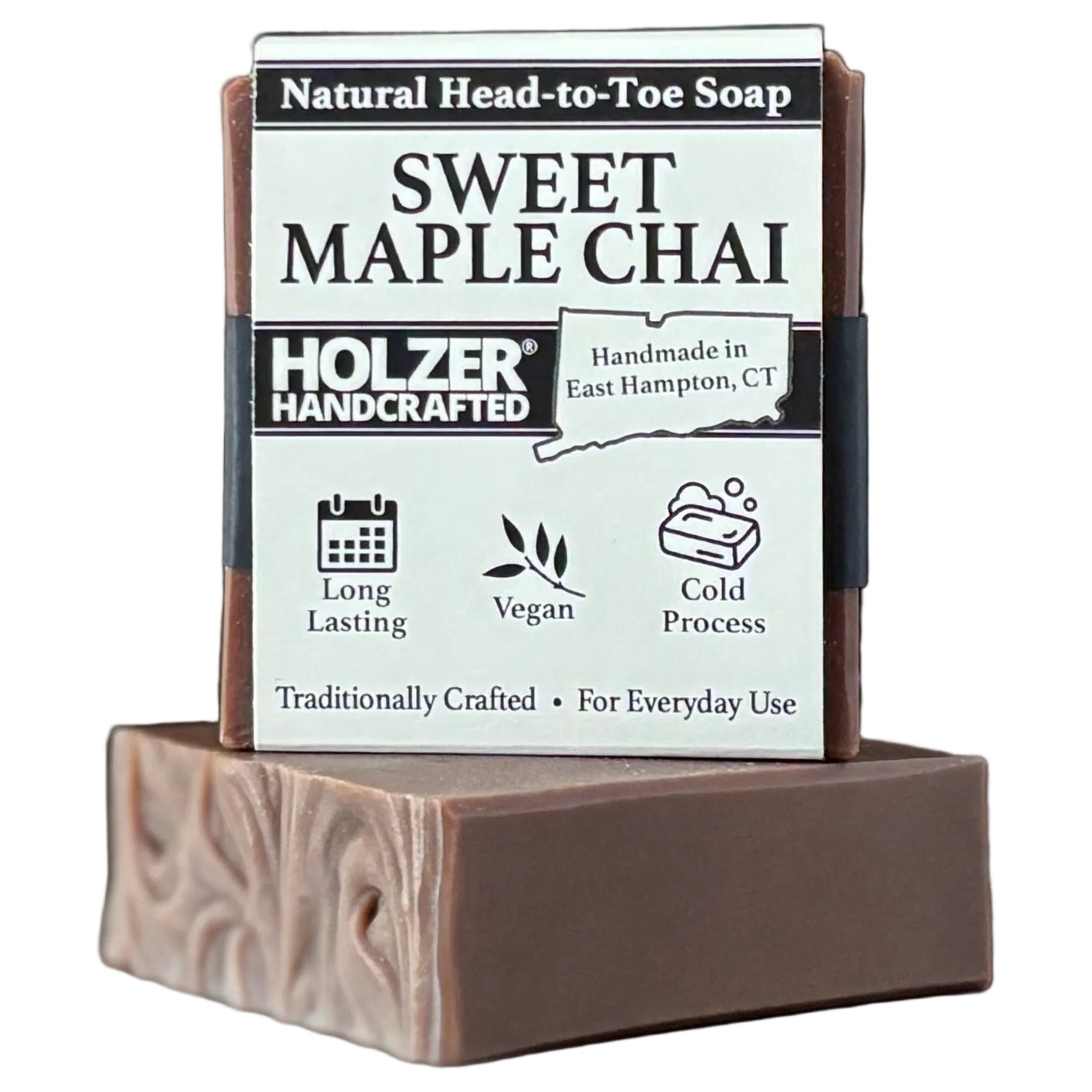 Sweet Maple Chai - Natural Head to Toe Soap - 4.5oz Bar - Maple Chai + Vanilla Cream