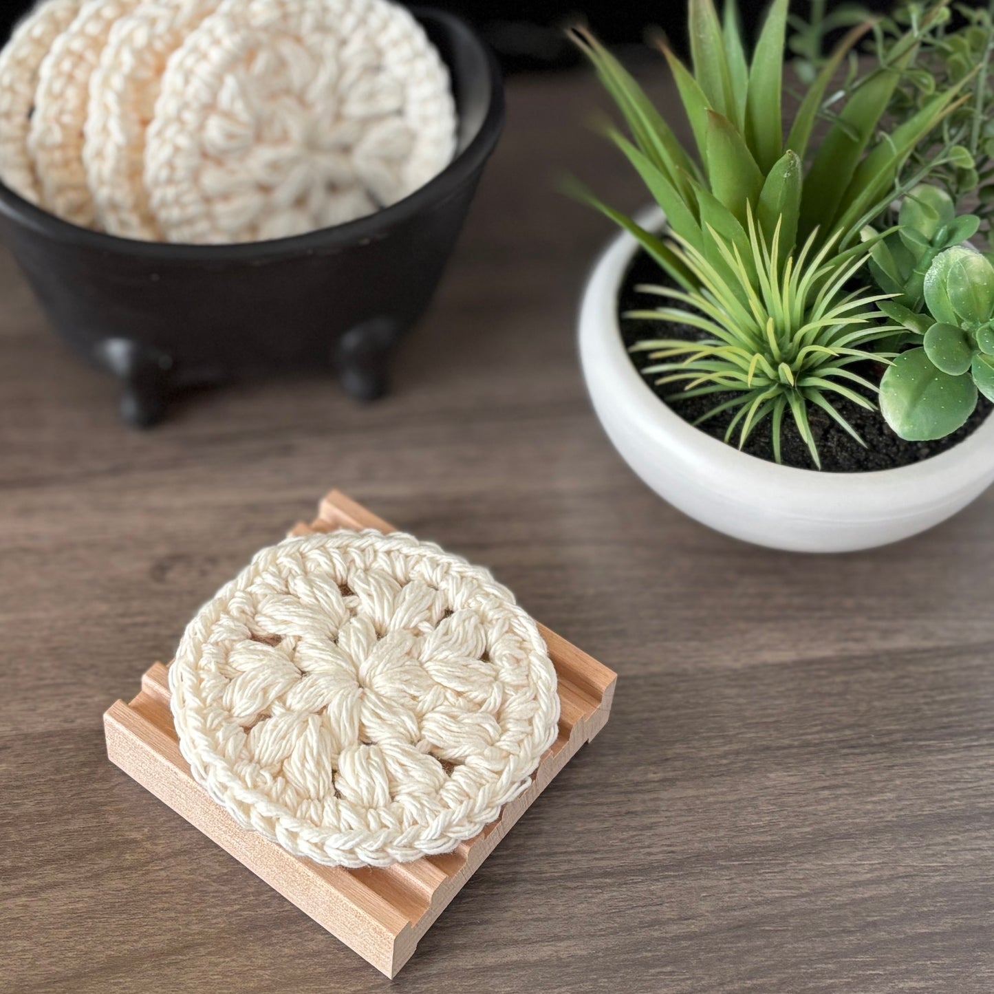 100% Cotton Crocheted Face Cleansing Pad - Reusable and Eco-Friendly