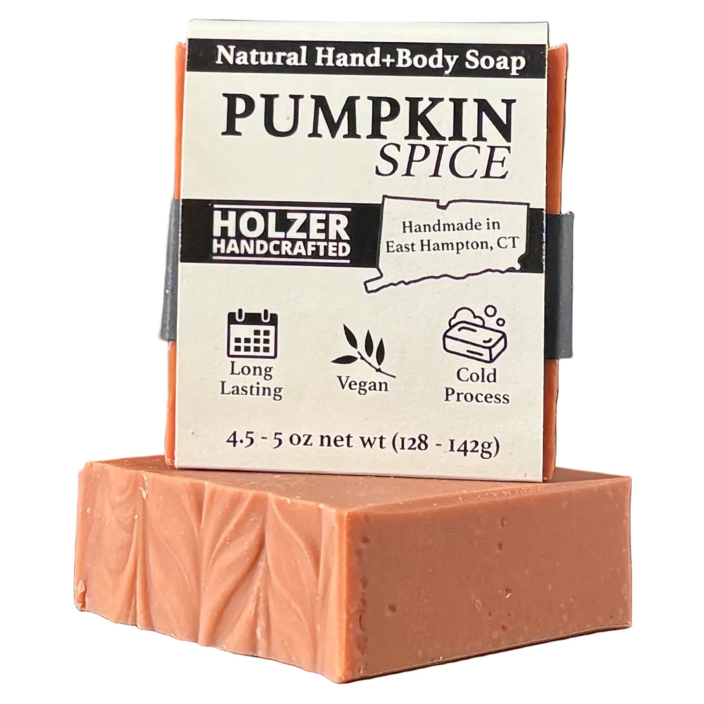 Pumpkin Spice - Natural Head to Toe Soap - 4.5oz Bar - Pumpkin + Warm Spice