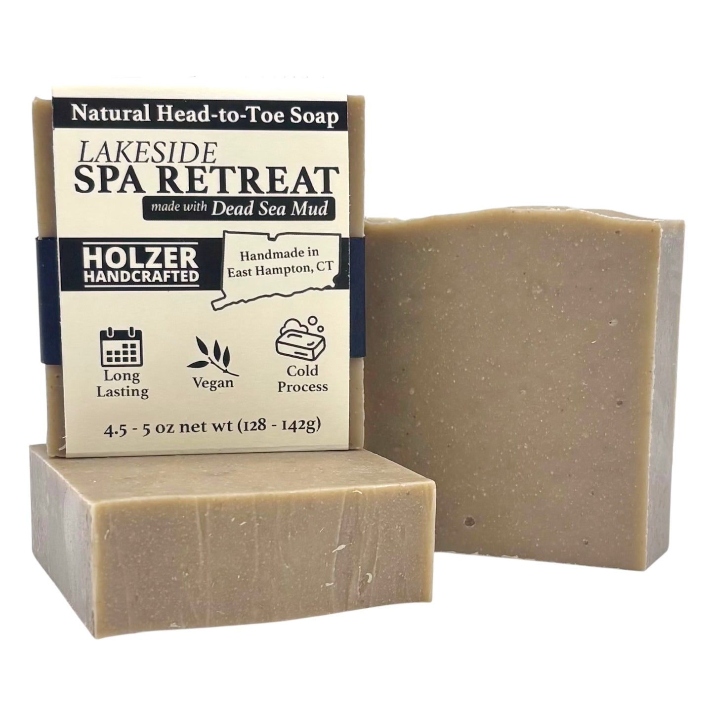 Lakeside Spa Retreat - Natural Head to Toe Soap Bar - Driftwood + Juniper + Vetiver