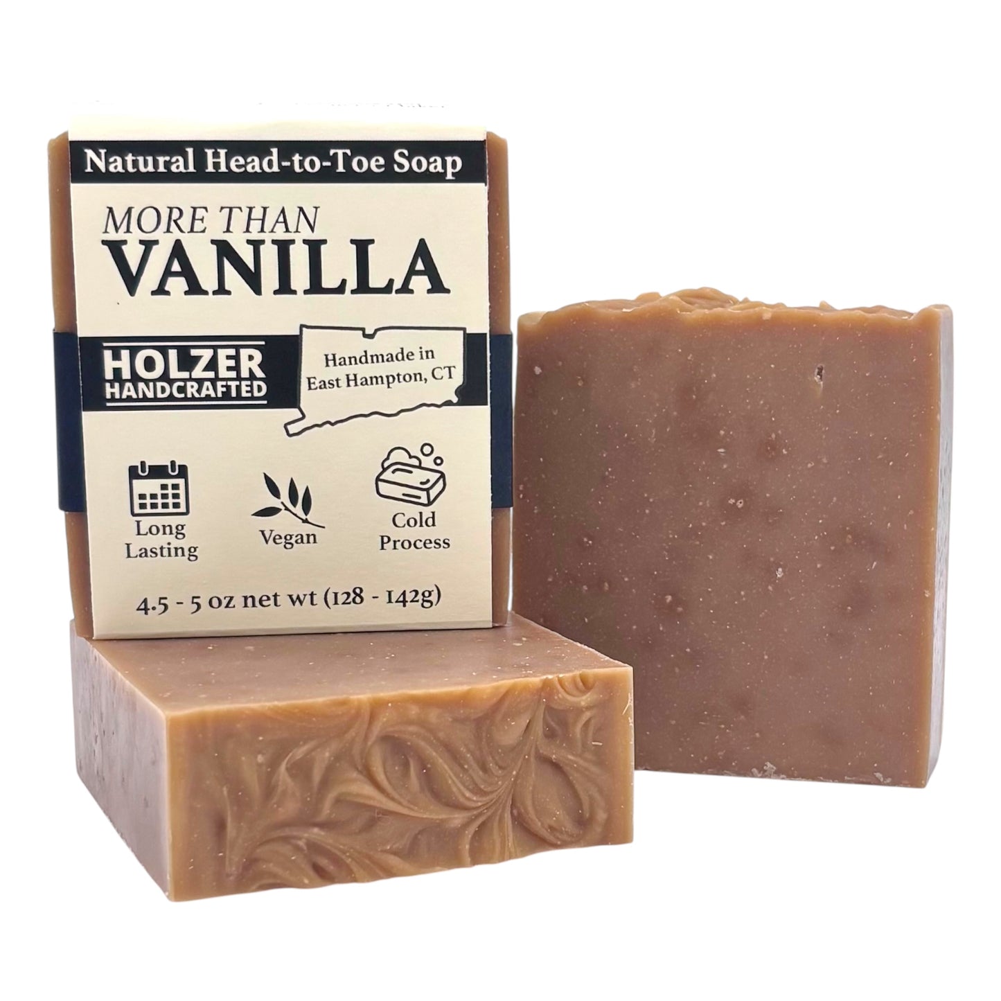 More Than Vanilla - Natural Head to Toe Soap Bar - Vanilla + Santal + Shea Butter