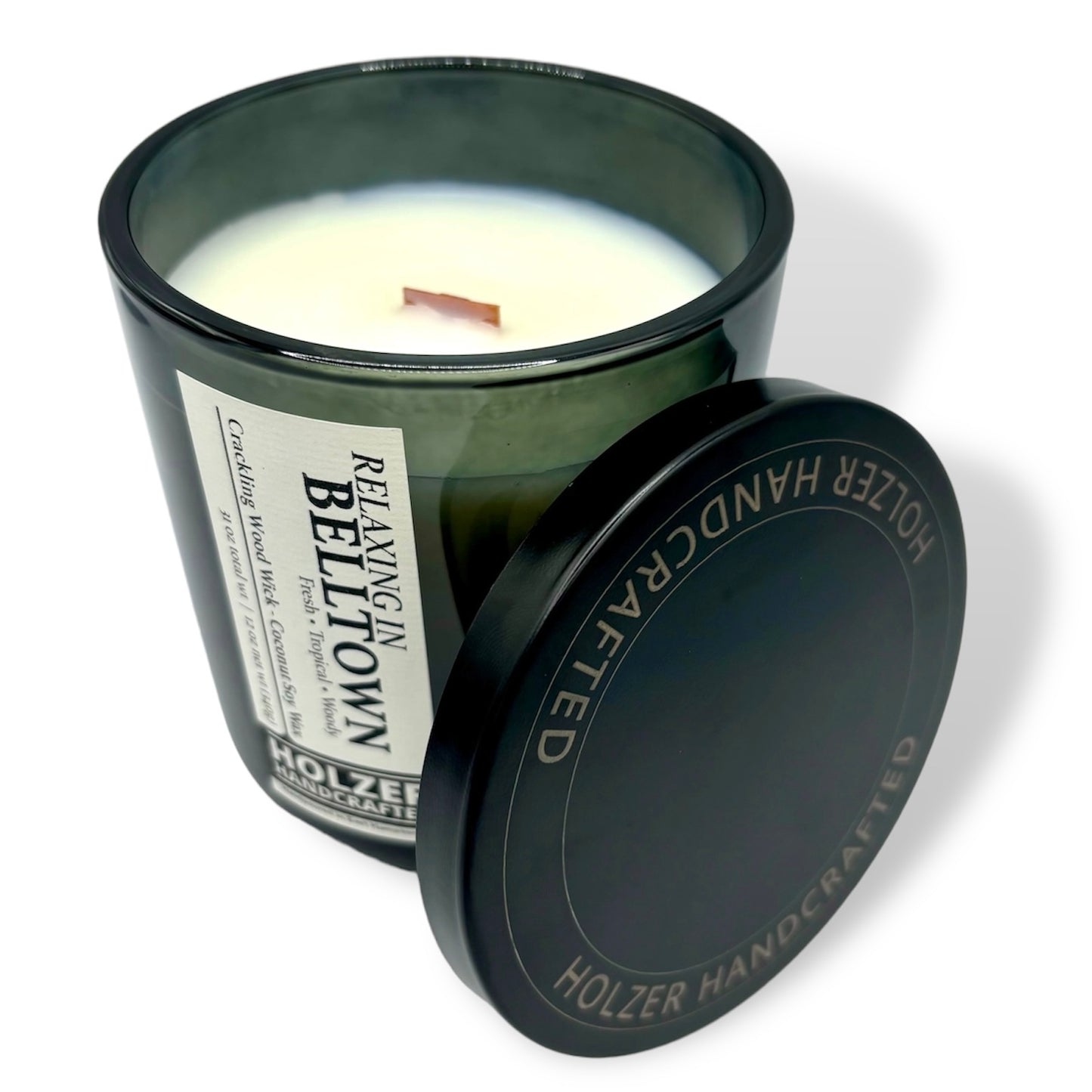 Relaxing in Belltown - Cocoa Butter + Cashmere Scented Wood Wick Candle