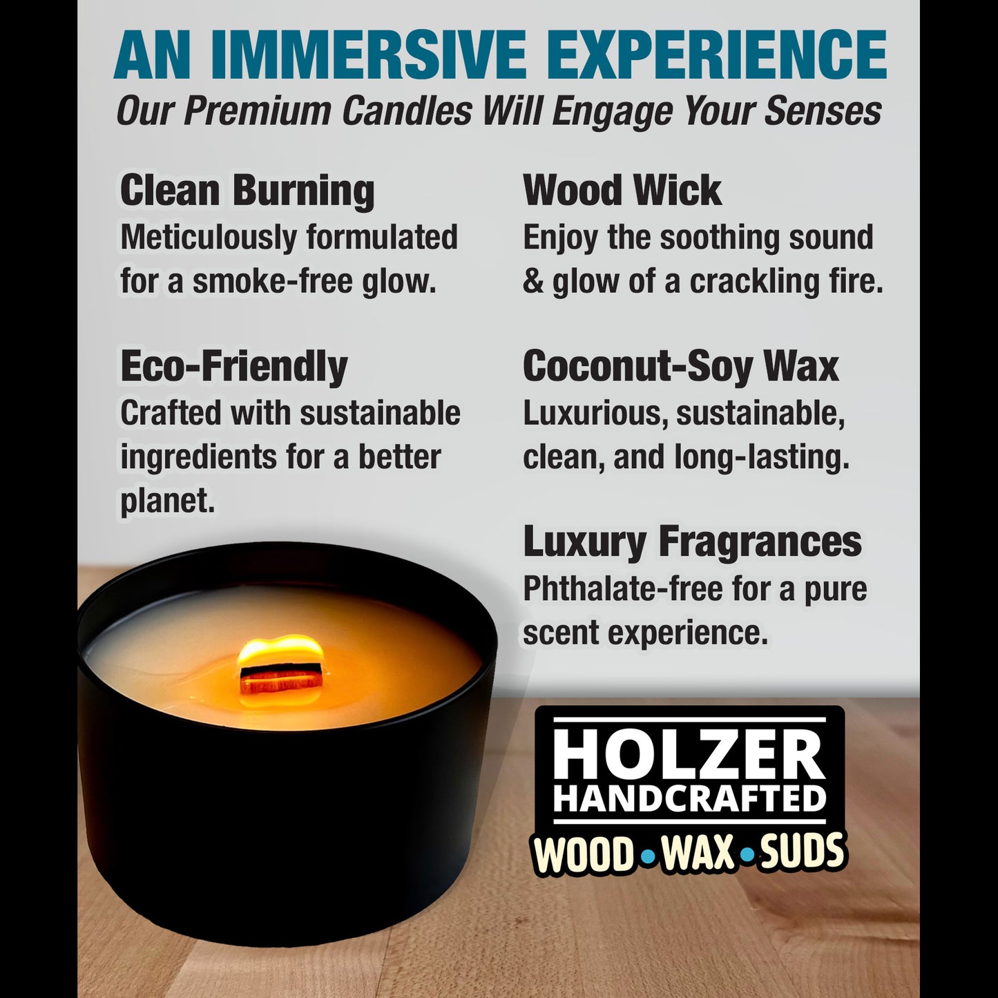 Relaxing in Belltown - Cocoa Butter + Cashmere Scented Wood Wick Candle