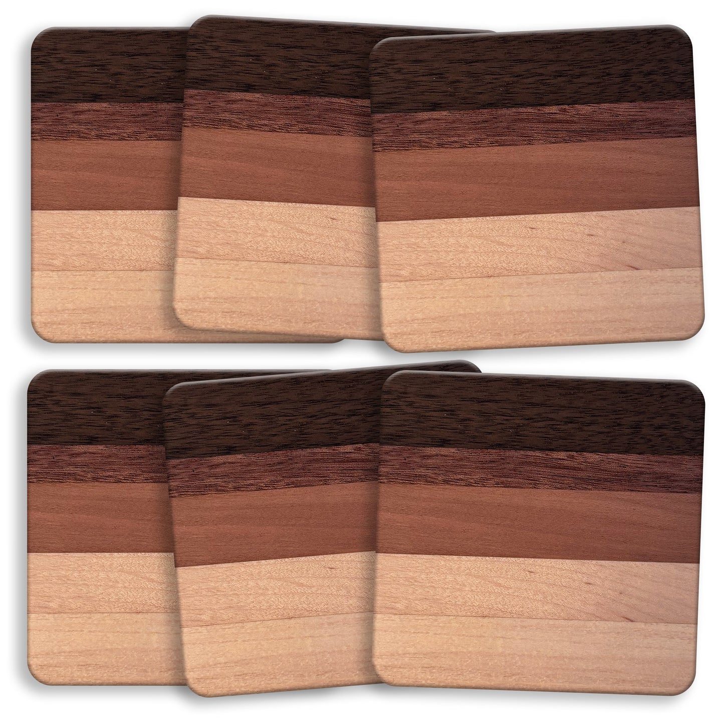 Premium Hardwood Coasters, Choose a Set + Personalize It