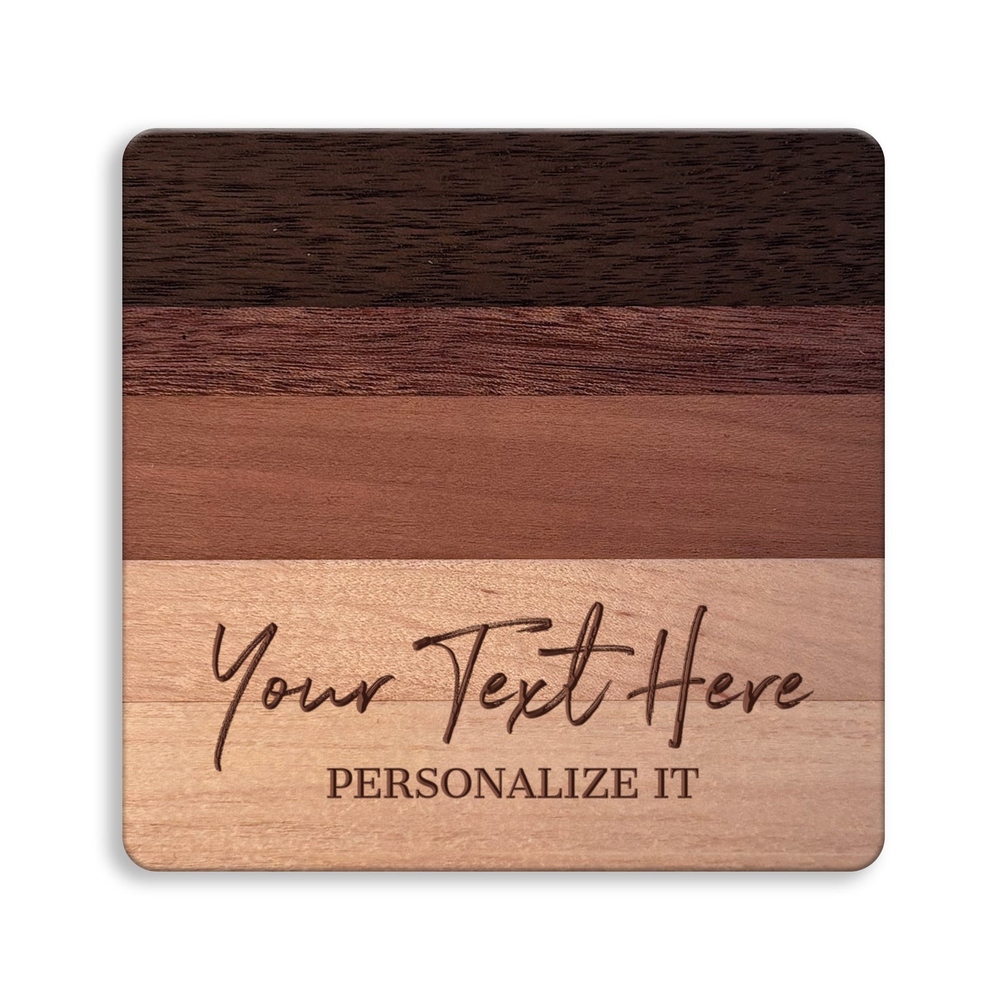 Premium Hardwood Coasters, Choose a Set + Personalize It