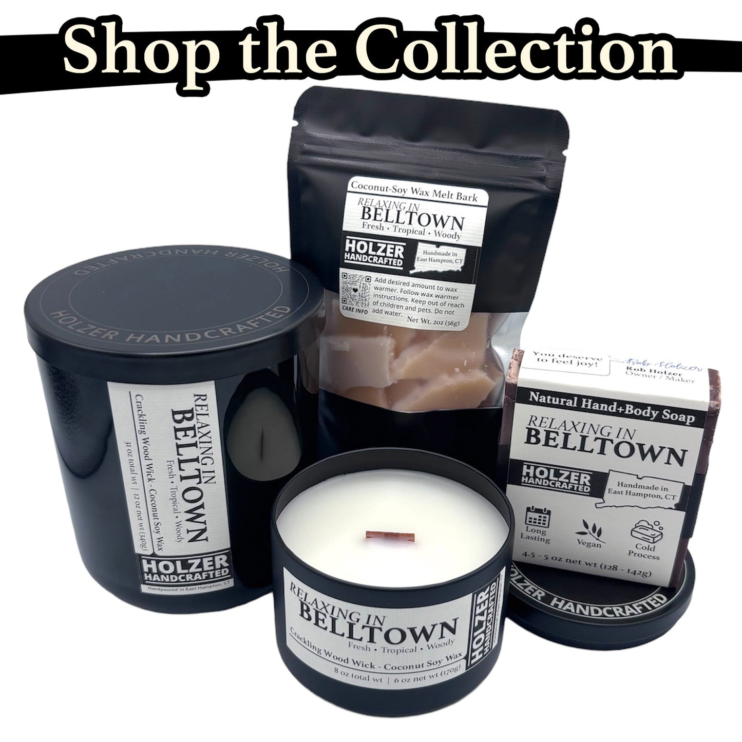 Relaxing in Belltown - Cocoa Butter + Cashmere Scented Wood Wick Candle