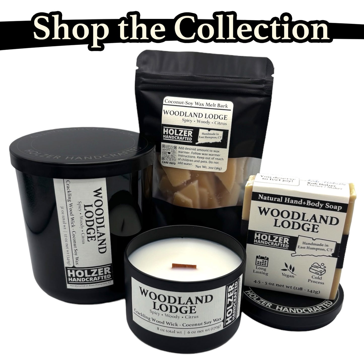 Woodland Lodge - Natural Head to Toe Soap Bar - Brandy + Leather + Oak