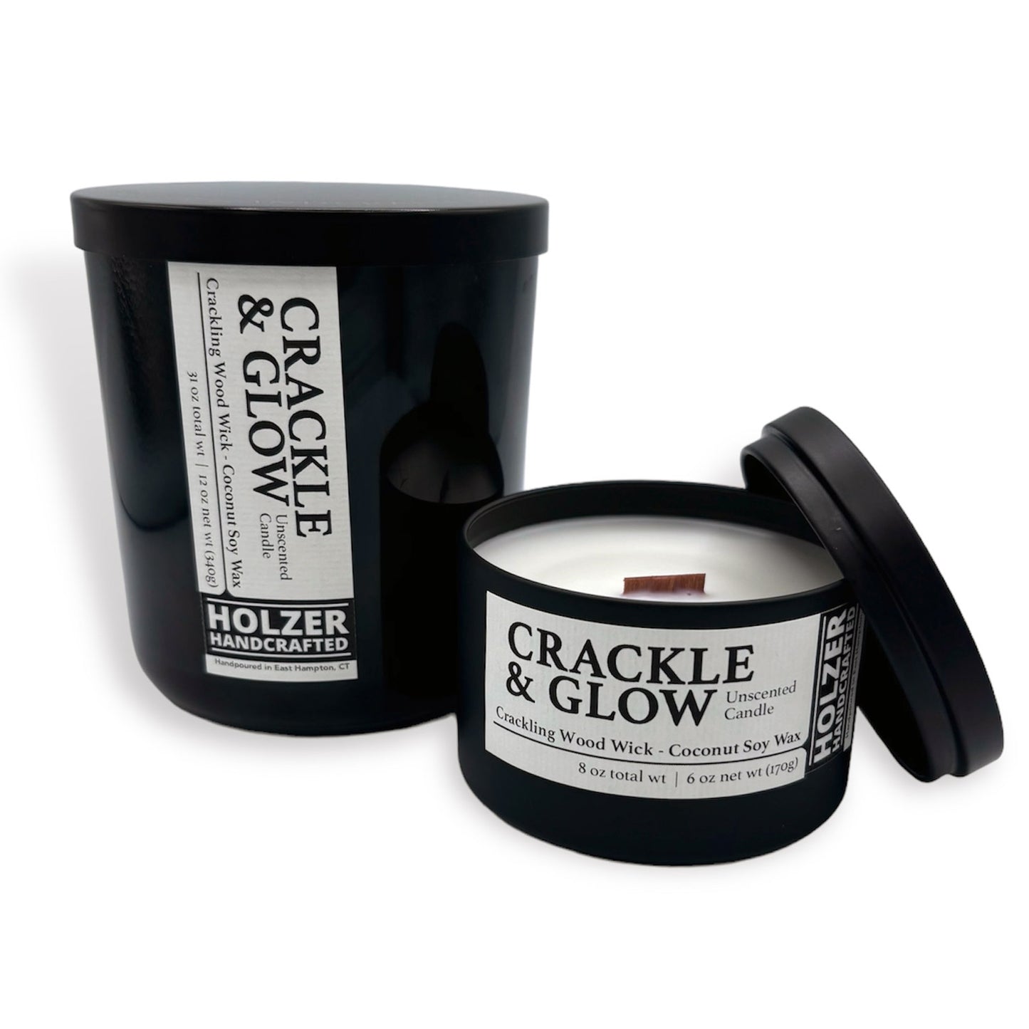 Unscented Natural Wood Wick Candle