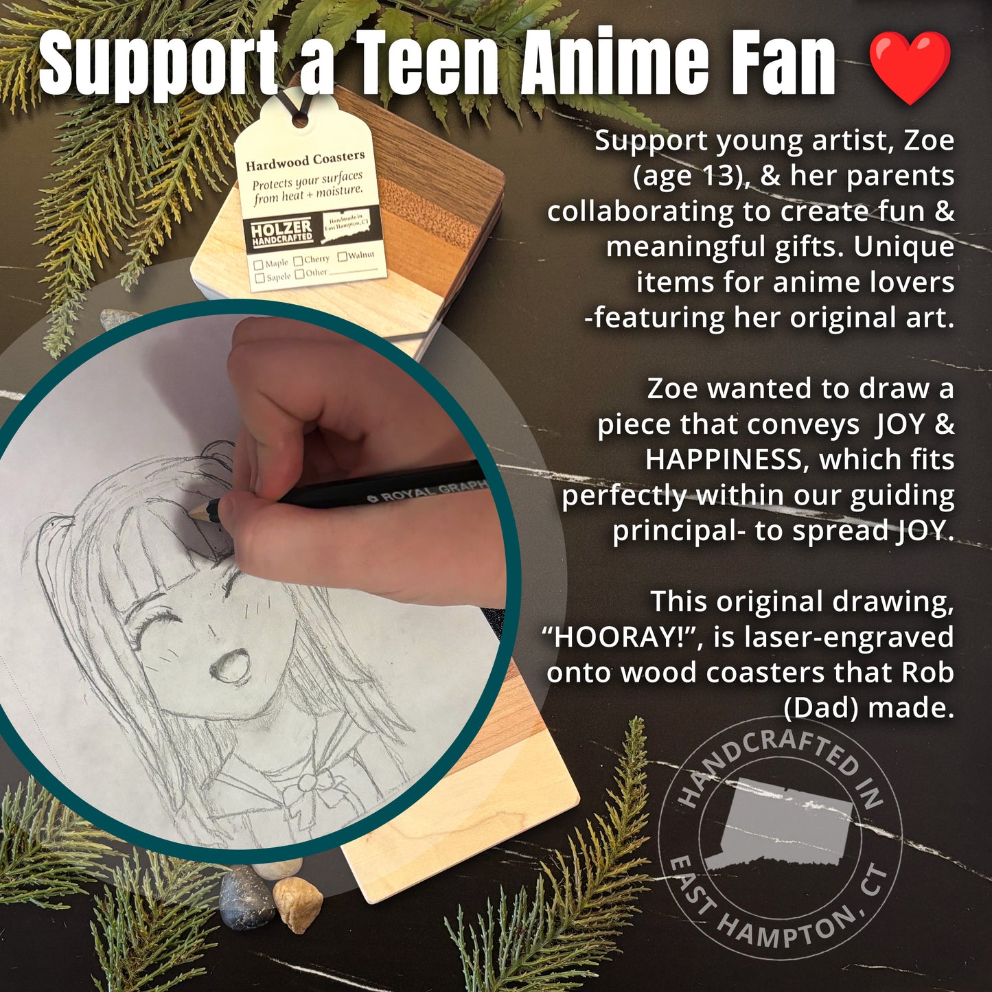 Anime Coasters, Special Edition, Hardwood