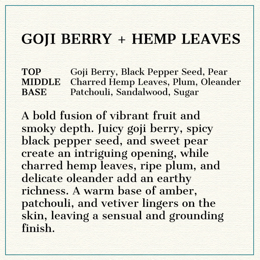Goji Berry + Hemp Leaves - Natural Head to Toe Soap - 4.5oz to 5oz Bar