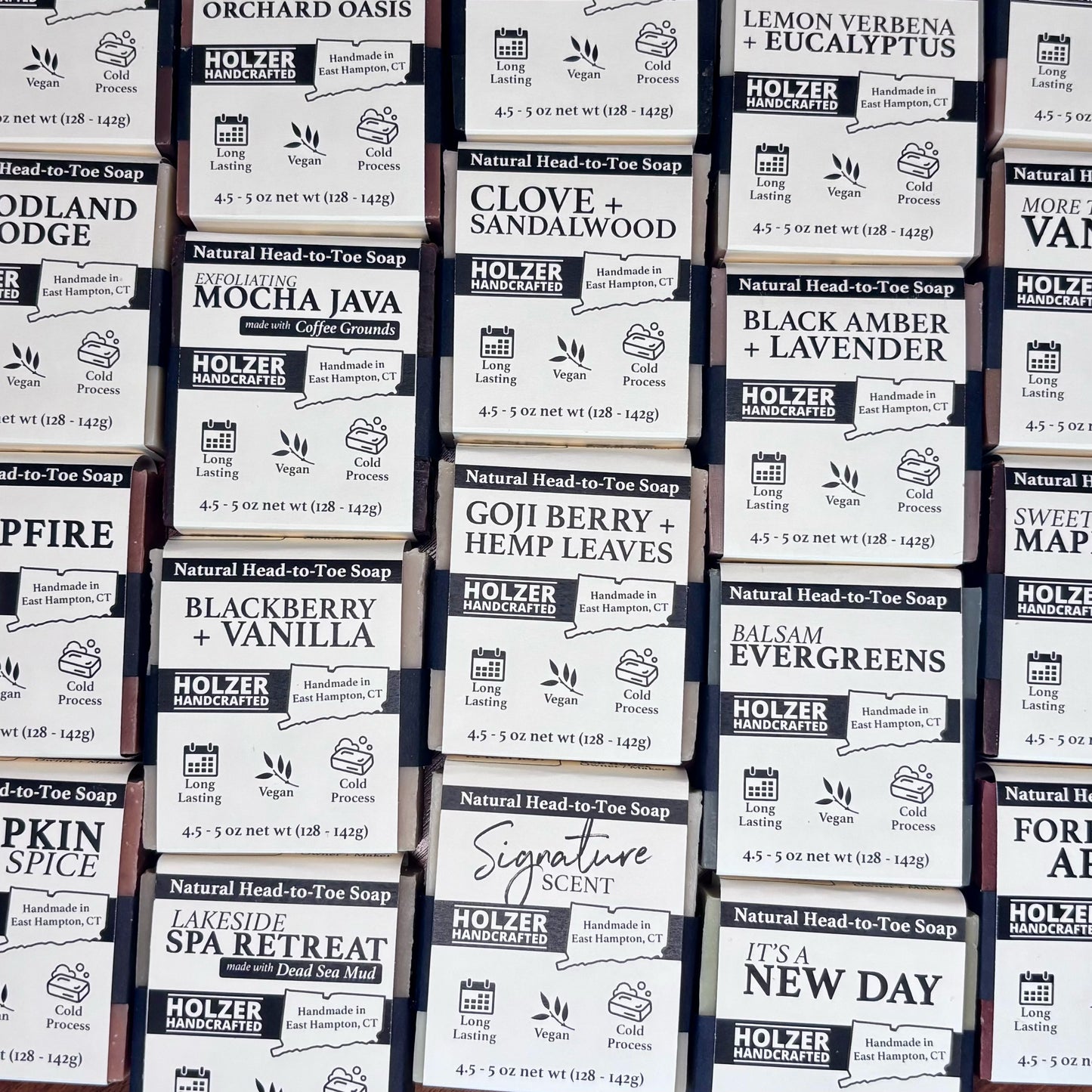 Lemon Verbena + Eucalyptus - Natural Head to Toe Soap - 4.5oz to 5oz Bar