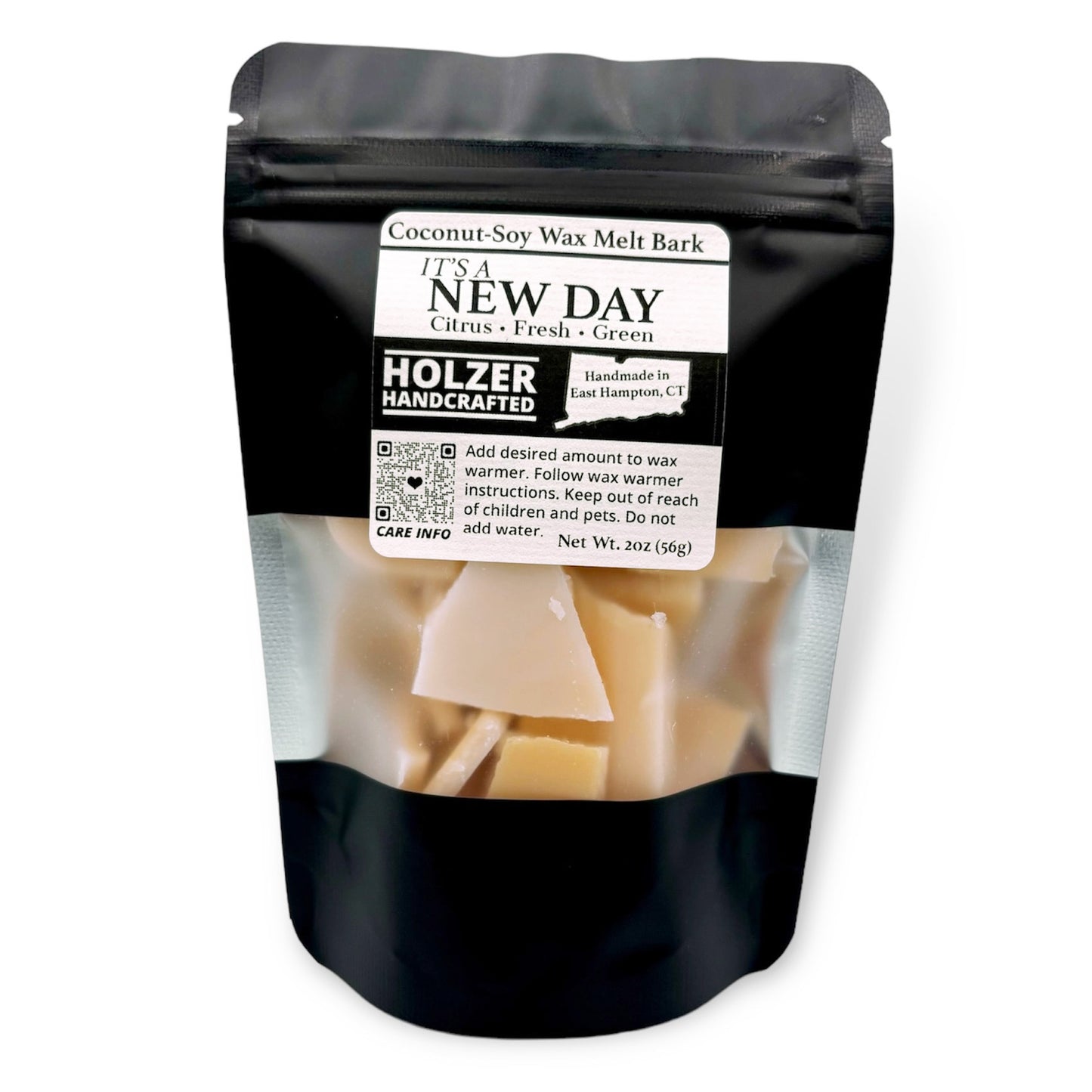 It's a New Day - Lemon + Lilac Leaves + Juniper Scented Wax Melt Bark in Resealable Pouch