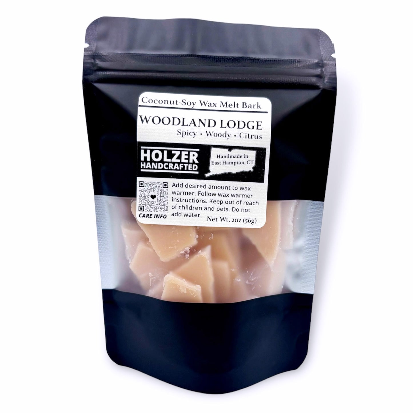 Woodland Lodge - Brandy + Leather + Oak Scented Wax Melt Bark in Resealable Pouch