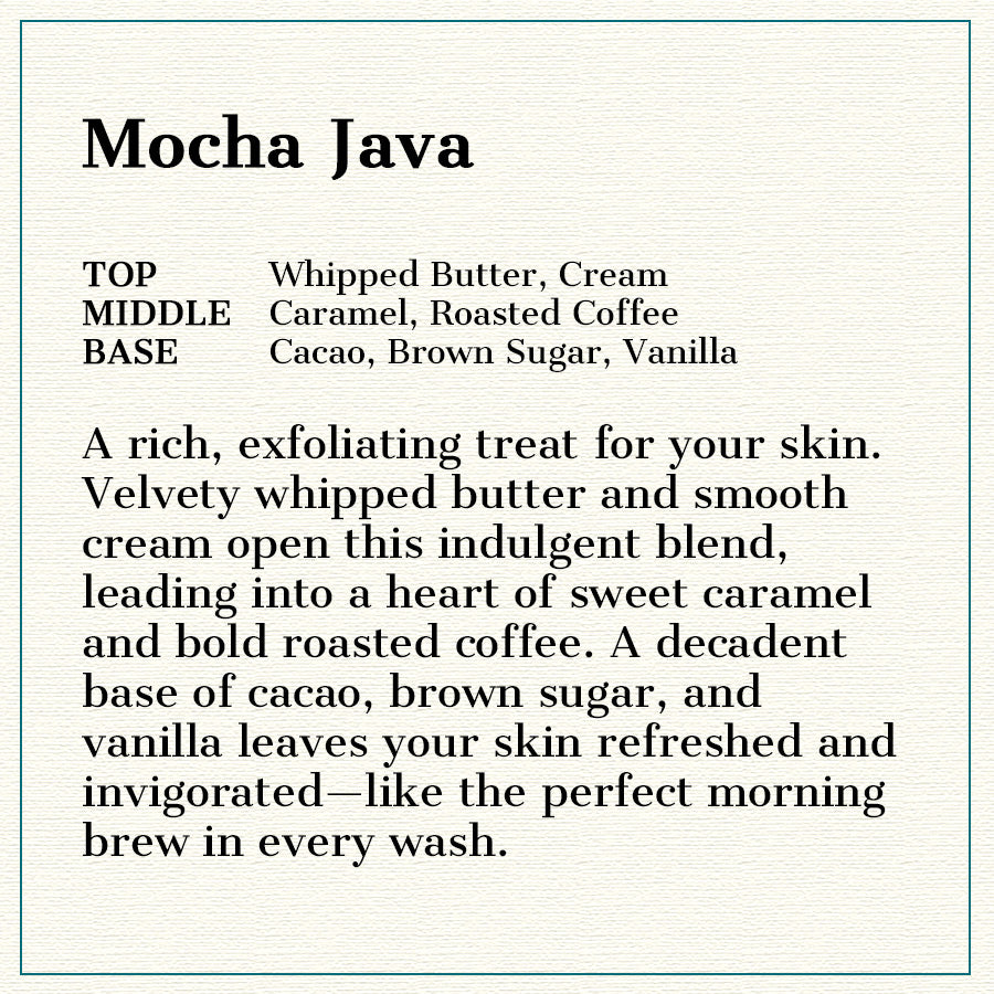 Mocha Java - Natural Exfoliating Head to Toe Soap - 4.5oz to 5oz Bar