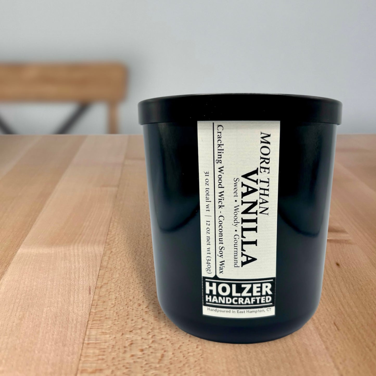 More Than Vanilla - Vanilla + Santal + Shea Butter Scented Wood Wick Candle
