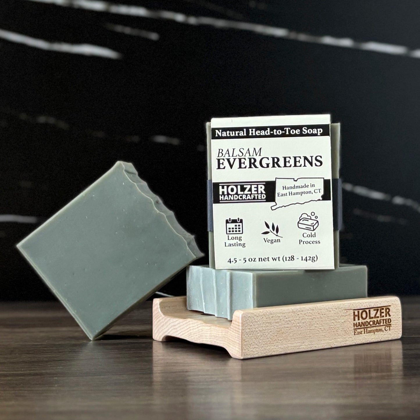 Balsam Evergreens - Natural Head to Toe Soap Bar - Balsam + Bayberry + Fraser Fir