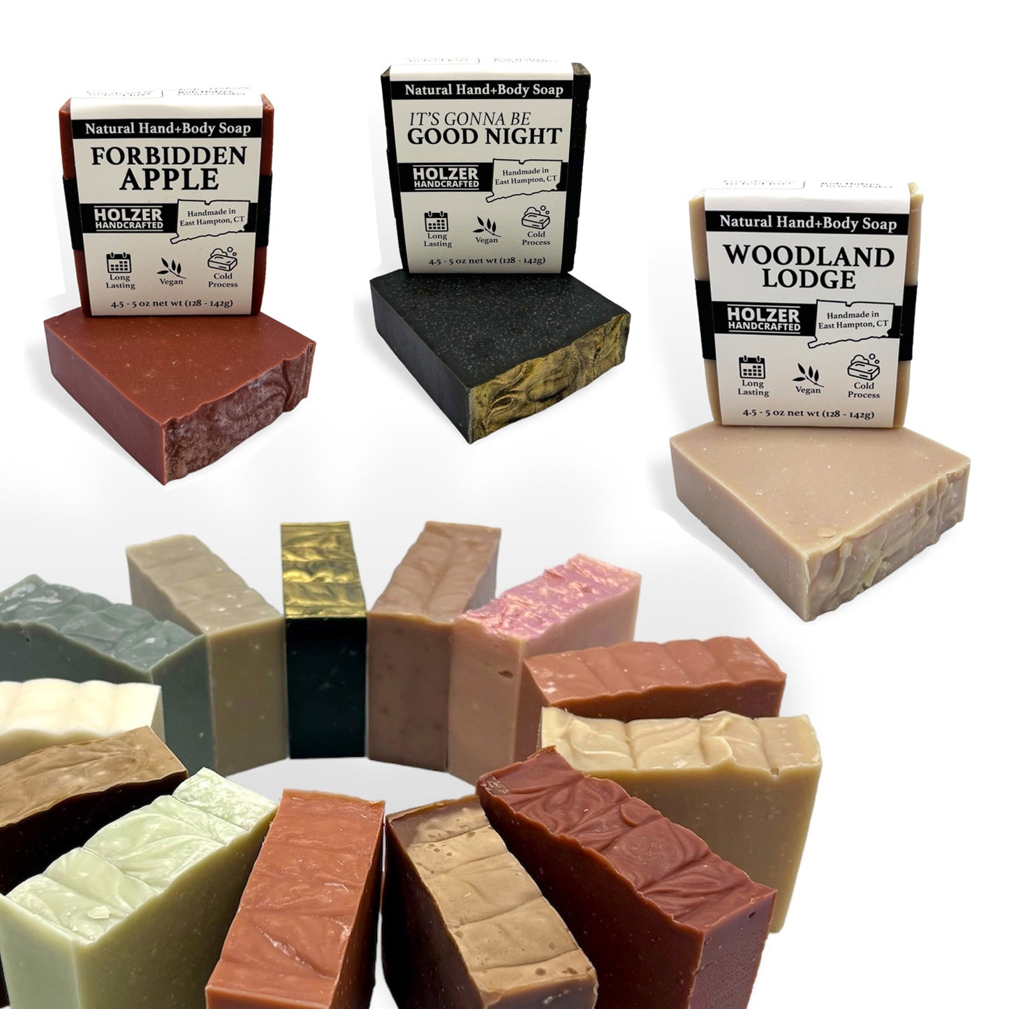 Natural Hand & Body Soap Bar Subscription Box - 3 Large Bars - Ships Free!