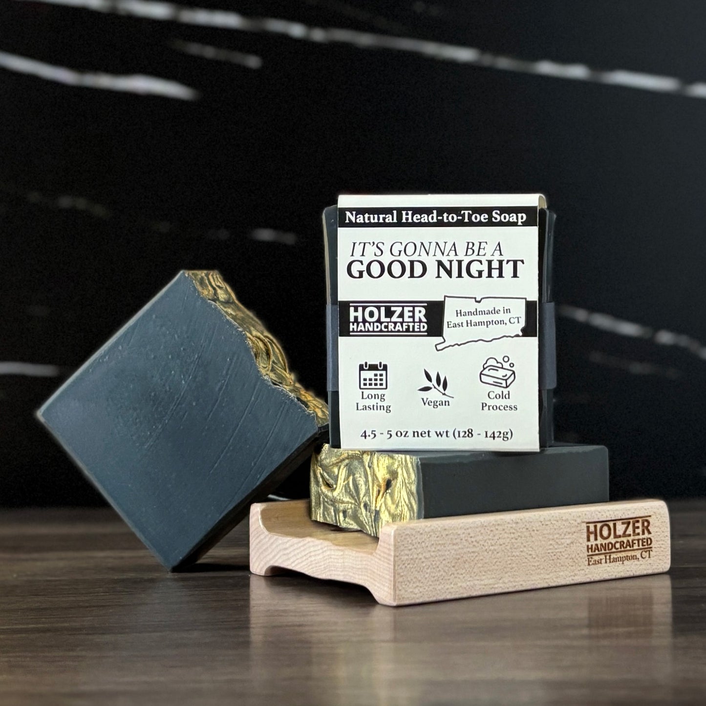 It's Gonna Be a Good Night - Natural Head to Toe Soap Bar - Black Rose + Plum + Vanilla