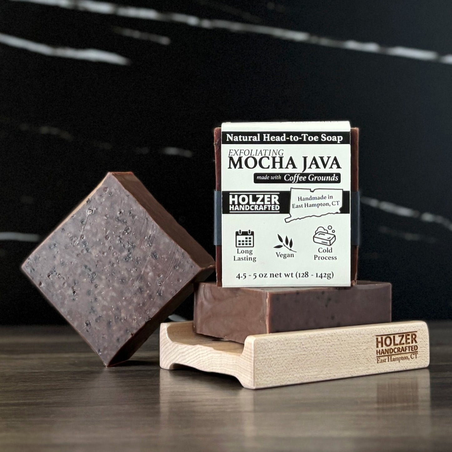 Mocha Java - Natural Exfoliating Head to Toe Soap - 4.5oz to 5oz Bar