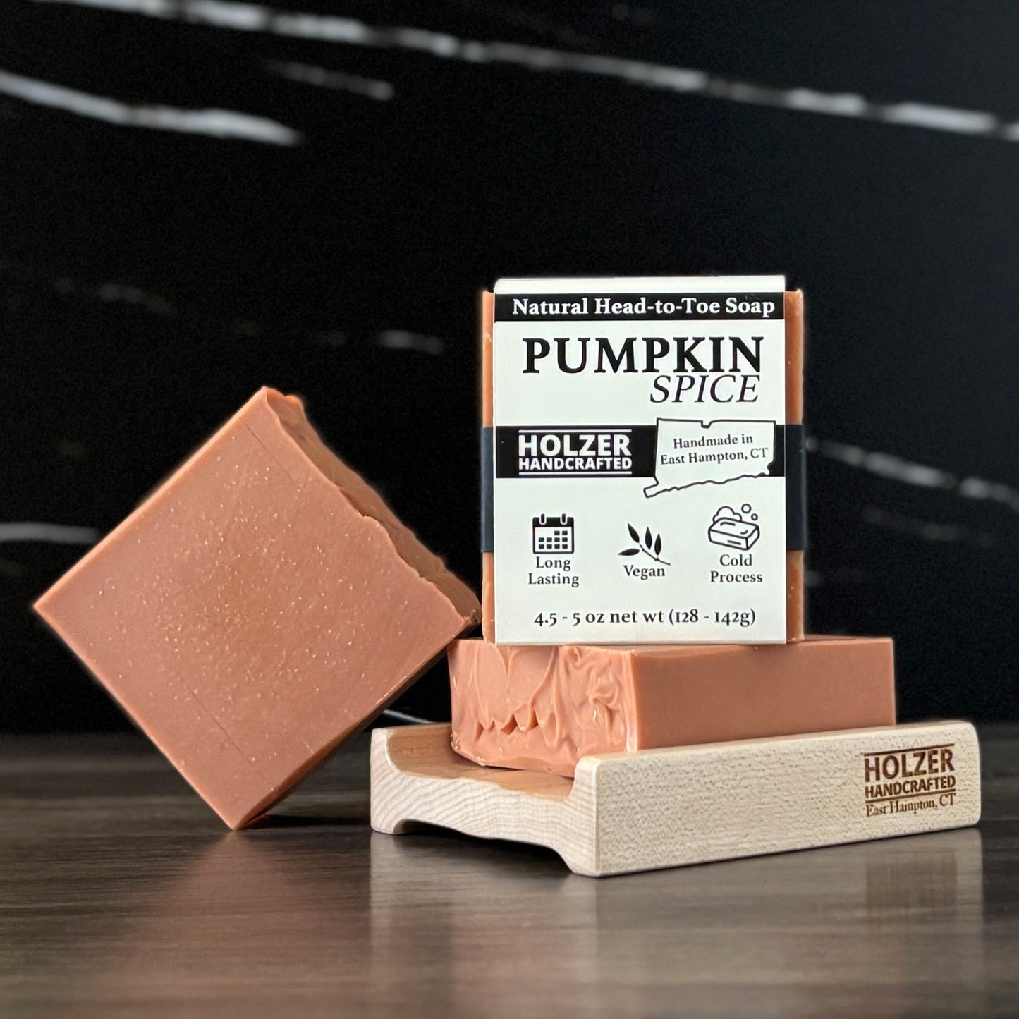 Pumpkin Spice - Natural Head to Toe Soap Bar - Pumpkin + Warm Spice