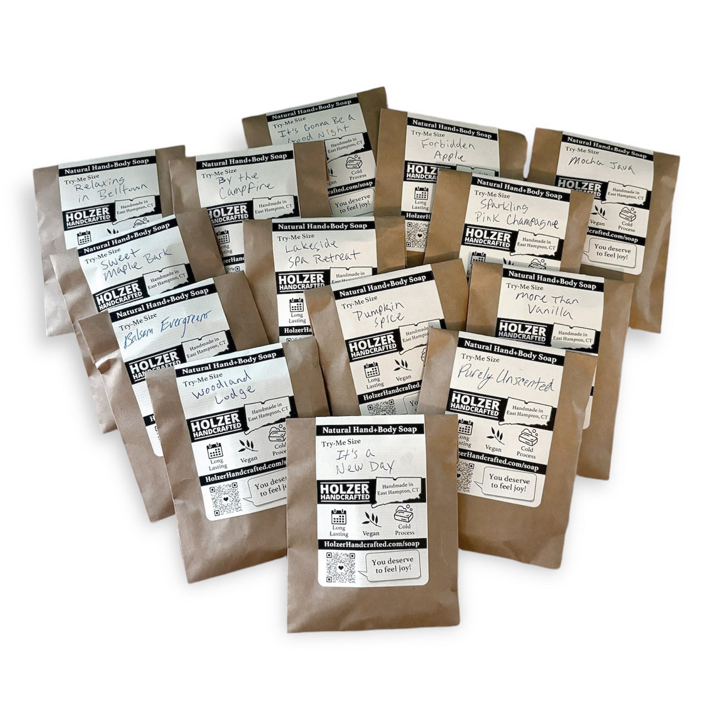Soap Sampler - Try-Me Size Bars - 14 Scents