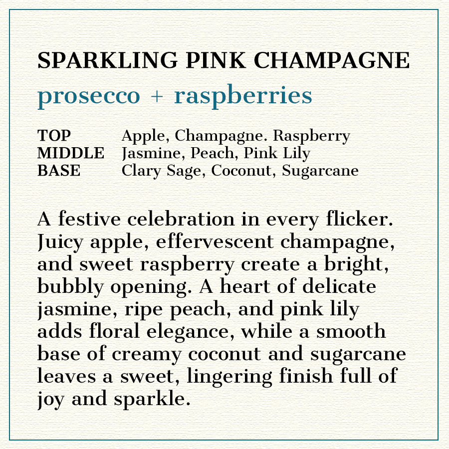 Sparkling Pink Champagne - Natural Head to Toe Soap Bar - Prosecco + Raspberries