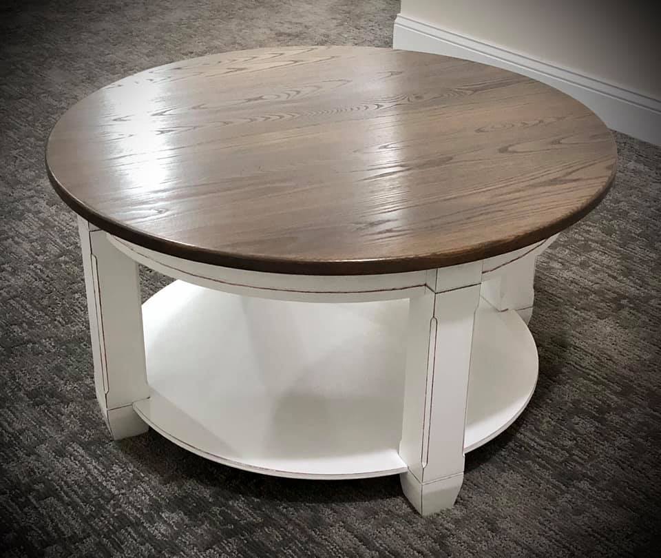 Custom Round Farmhouse Coffee Table