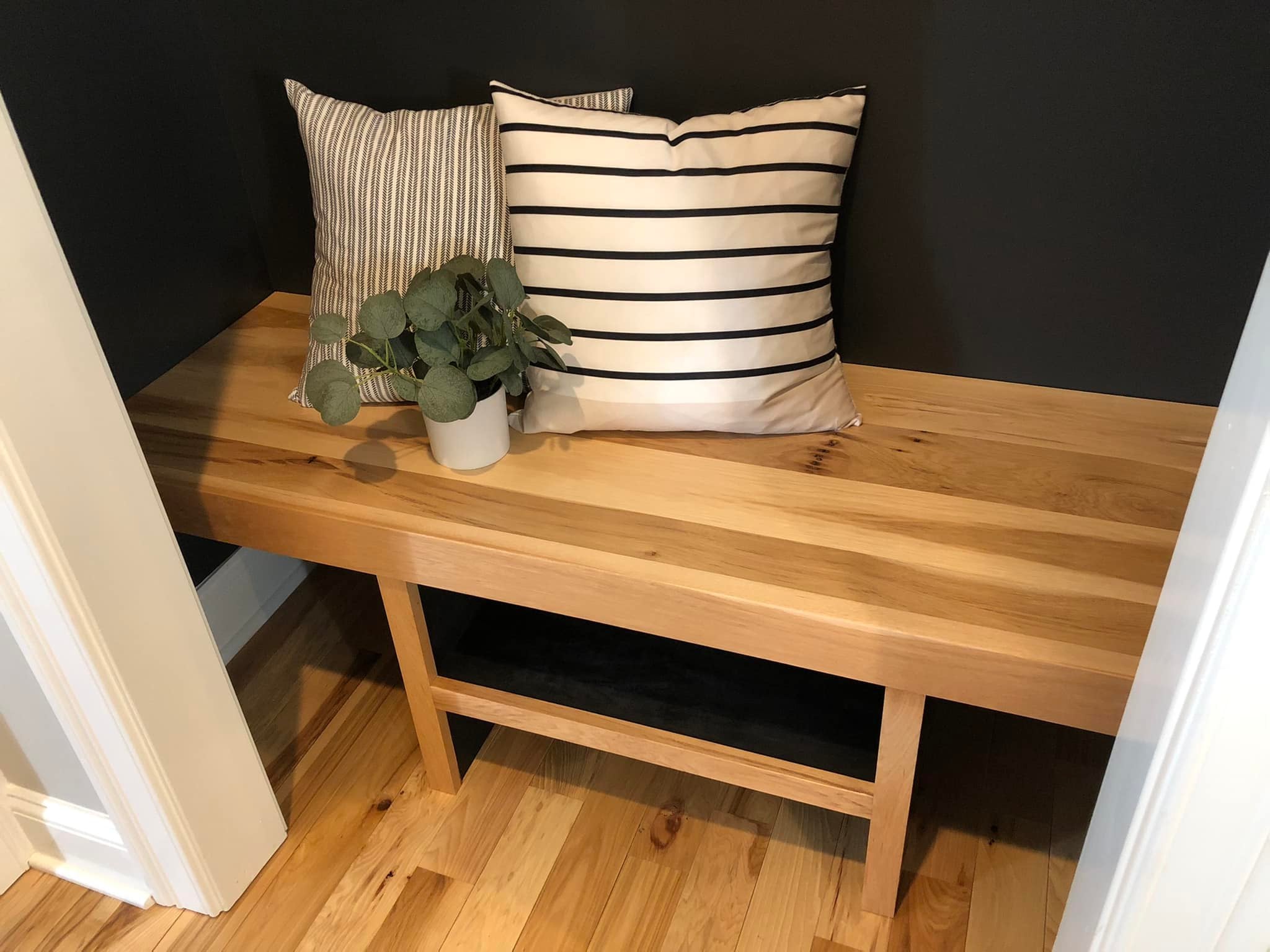 Custom Mudroom Closet Bench and Storage