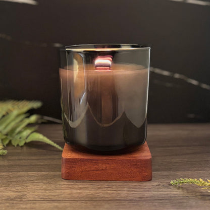 STRANGE & UNUSUAL - Black Rose + Plum + Vanilla Scented Wood Wick Candle - Cinematic Legends
