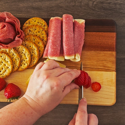 Hardwood Cutting Board, Reversible, 12x8 Everyday Prep Board