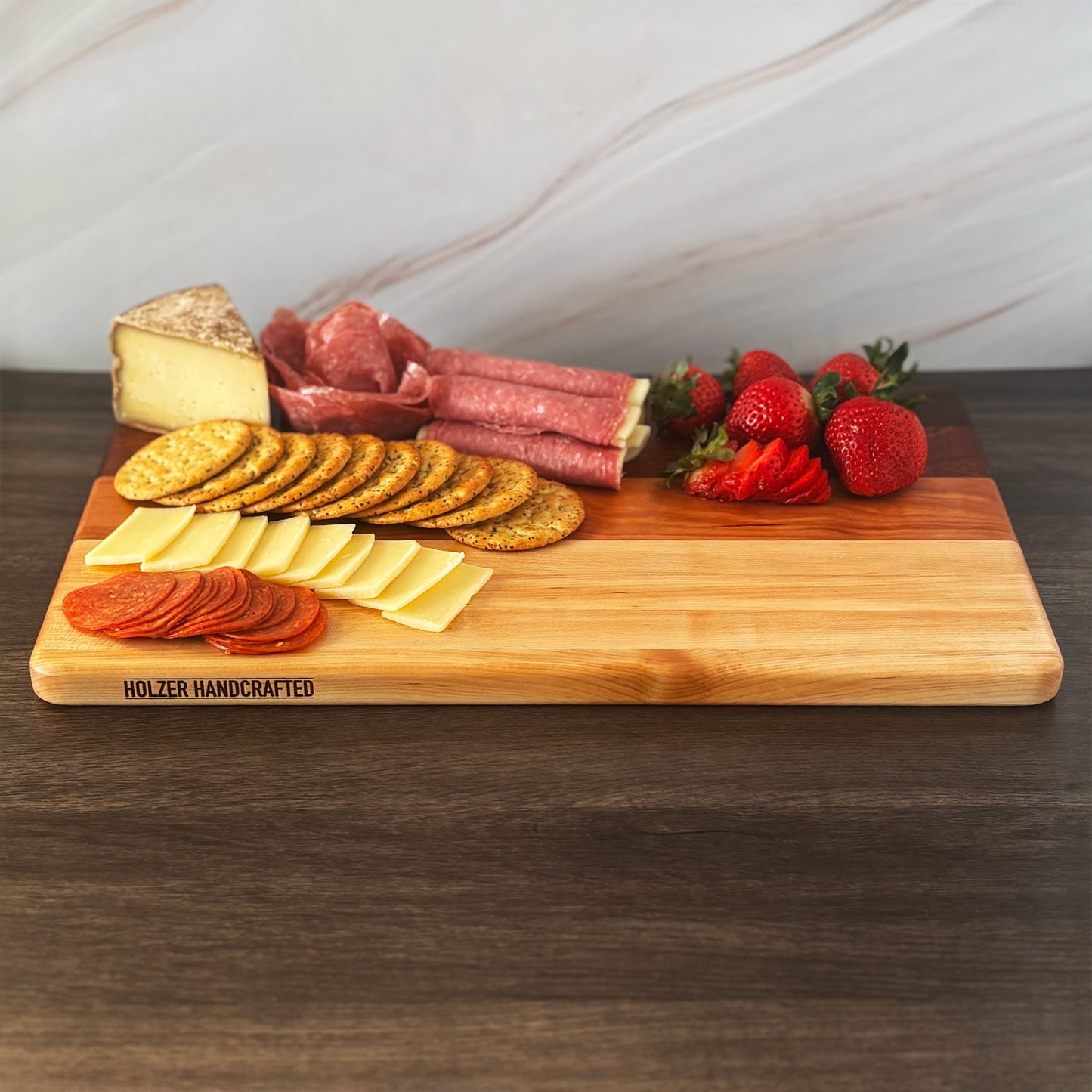 Hardwood Cutting Board, Reversible, 16x10 Classic Kitchen Board