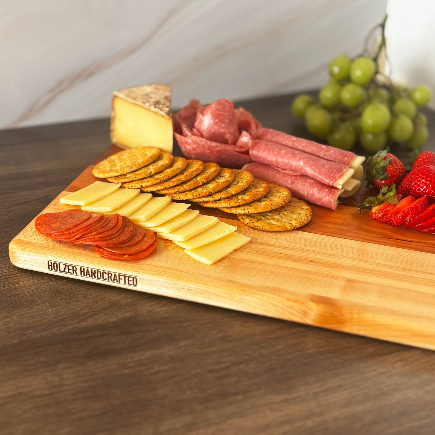 Hardwood Cutting Board, Reversible, 16x10 Classic Kitchen Board