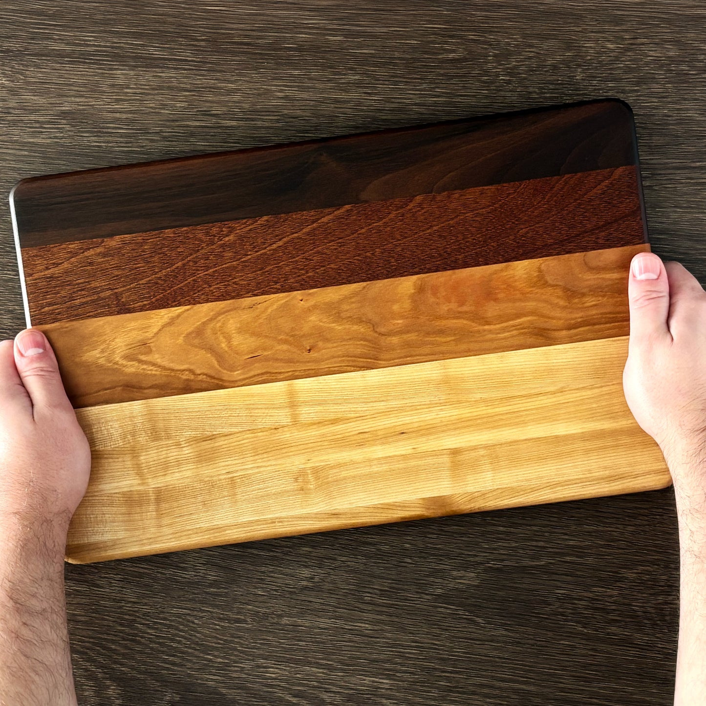 Hardwood Cutting Board, Reversible, 16x10 Classic Kitchen Board