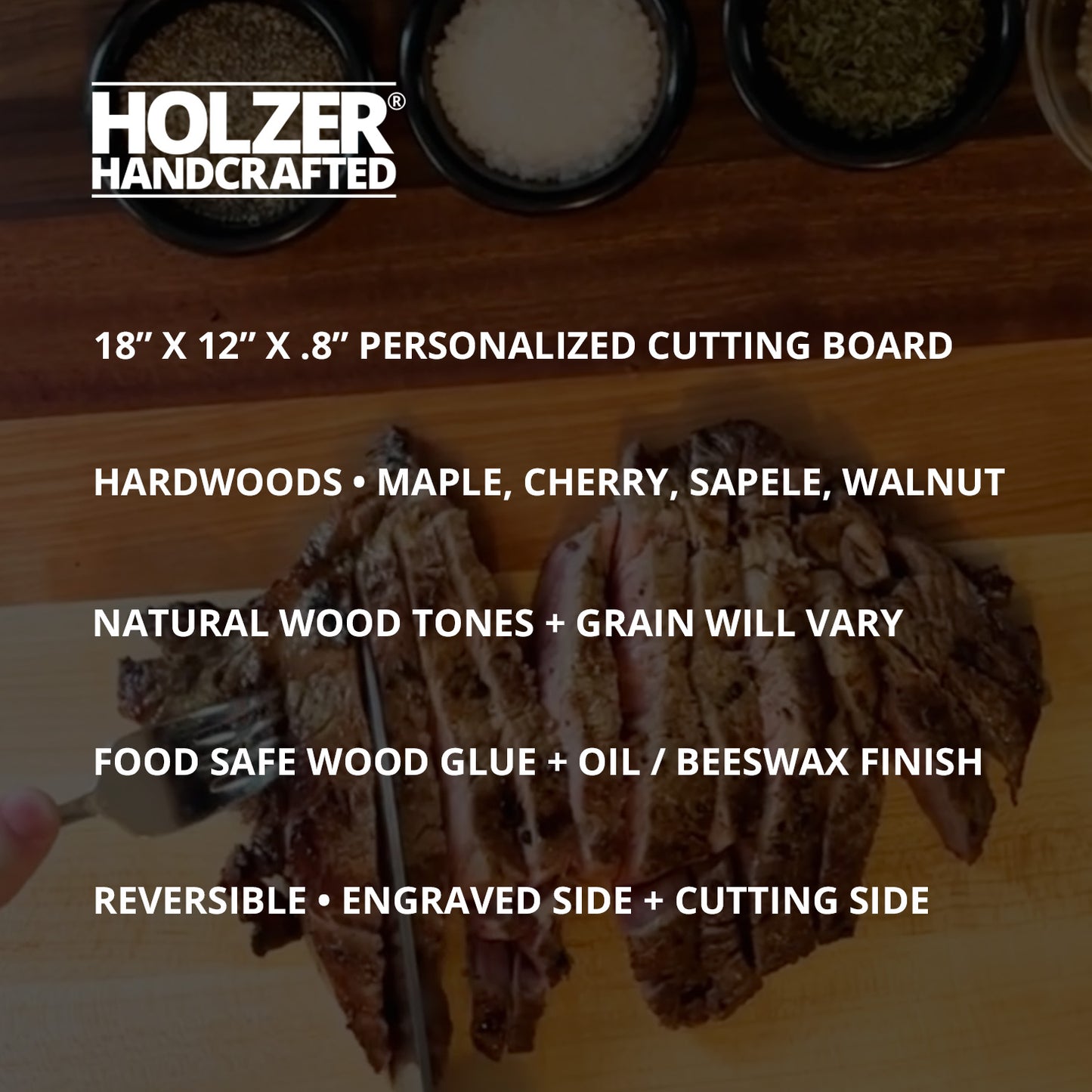 Personalized Housewarming Cutting Board, Reversible, Custom Engraved New Home Gift, 18x12