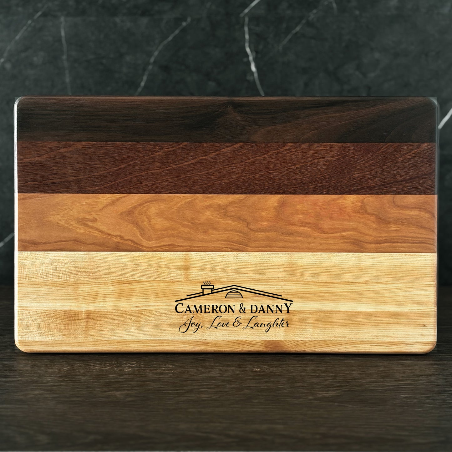 Personalized Housewarming Cutting Board, Reversible, Custom Engraved New Home Gift, 18x12