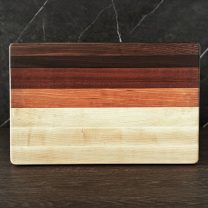 Hardwood Cutting Board, Reversible, 18x12 Entertainer Board
