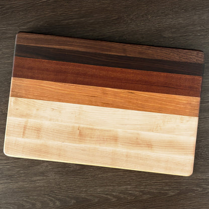 Hardwood Cutting Board, Reversible, 18x12 Entertainer Board