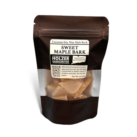 Sweet Maple Bark, Scented Wax Melt Bark in Resealable Pouch
