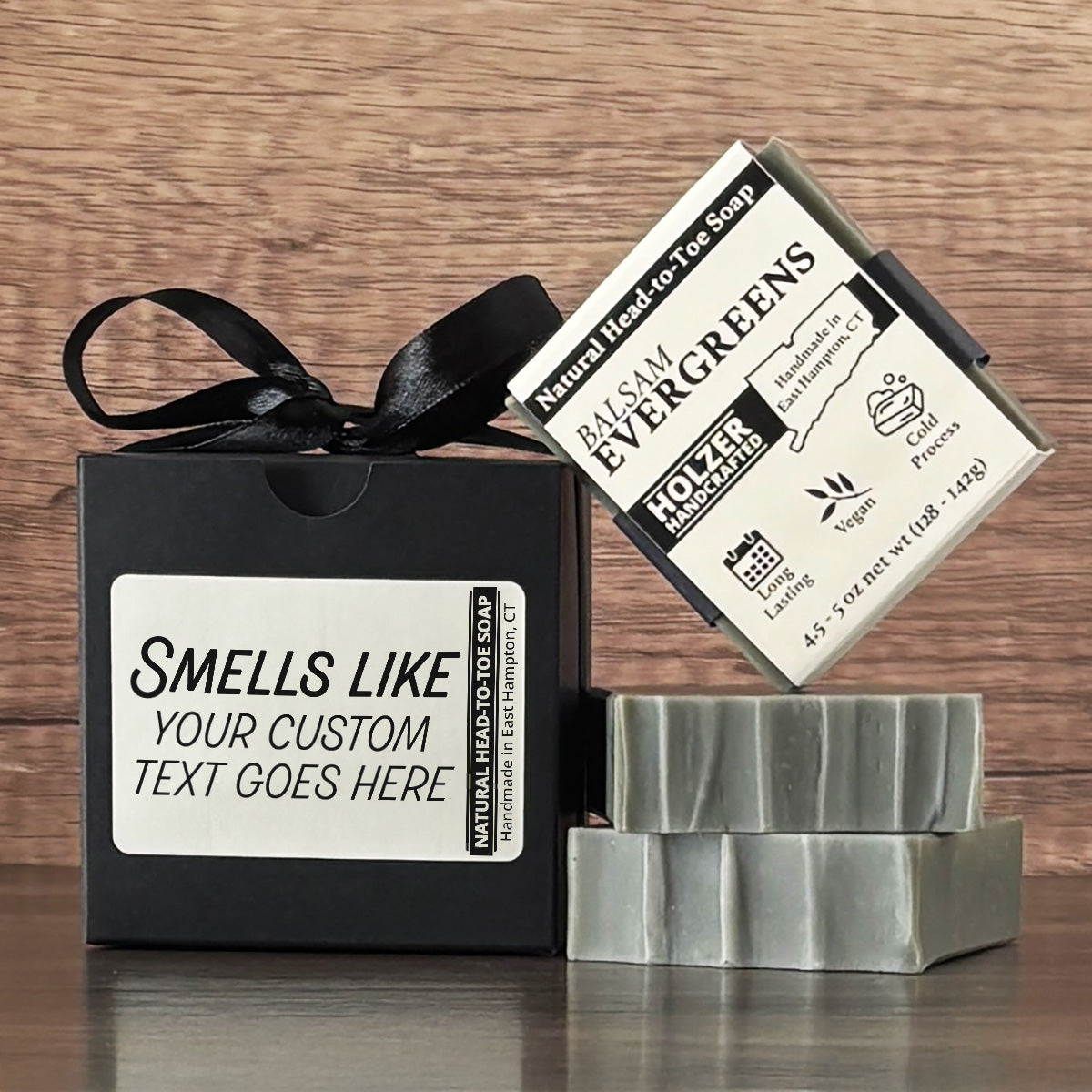 Personalized Bar Soap Gift Set - Custom Smells Like Keepsake, Natural Head to Toe Soap