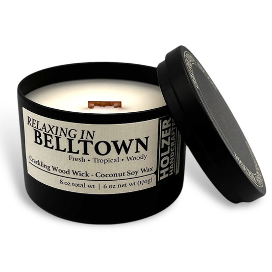 Relaxing in Belltown 6 oz Crackling Wood Wick Candle