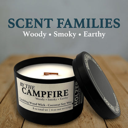 By The Campfire 6 oz Crackling Wood Wick Candle